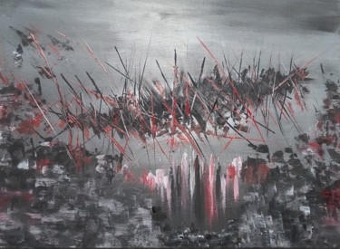 Peinture intitulée "Bataille" par Brigitte.S, Œuvre d'art originale, Acrylique