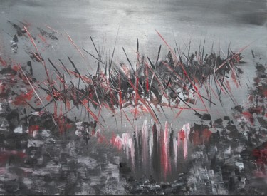 Painting titled "Bataille" by Brigitte.S, Original Artwork, Acrylic