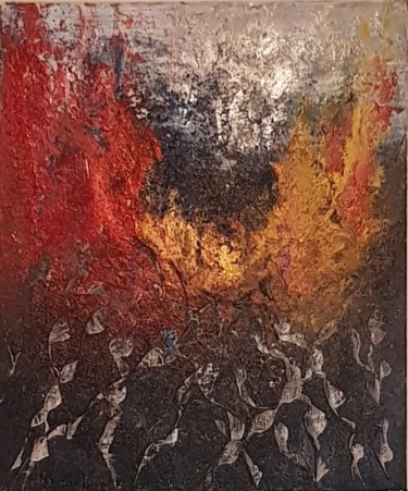 Peinture intitulée "Ciel où Enfer" par Brigitte.S, Œuvre d'art originale, Acrylique