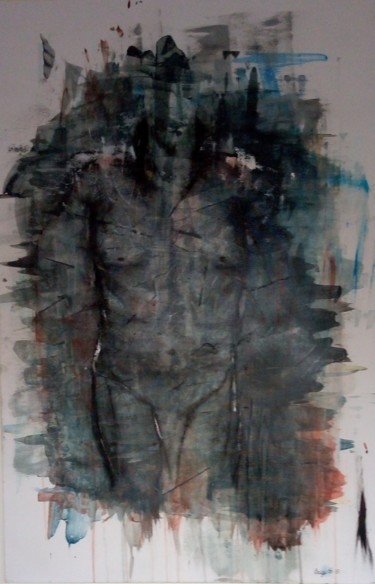 Peinture intitulée "L'HOMME" par Brigitte.S, Œuvre d'art originale, Acrylique