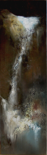 Malerei mit dem Titel "Chute" von Brigitte Tarrats (Tarrats), Original-Kunstwerk, Öl