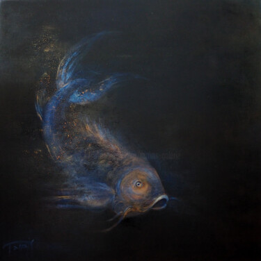 Peinture intitulée "A contre courant" par Brigitte Tarrats (Tarrats), Œuvre d'art originale, Huile
