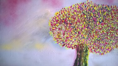 Malerei mit dem Titel "2014-printemps-ete-…" von Brigitte Baspeyras, Original-Kunstwerk, Acryl