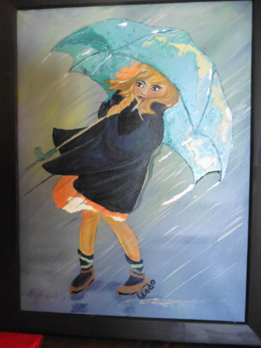 Painting titled "quel temps" by Brigitte Bodo, Original Artwork, Acrylic