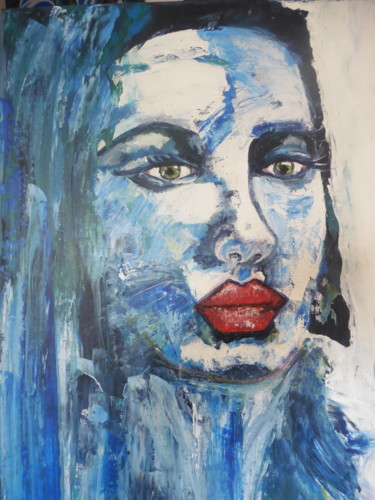 Peinture intitulée "Mona" par Brigitte Bodo, Œuvre d'art originale, Huile