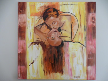 Painting titled "Passion" by Brigitte Bodo, Original Artwork, Oil