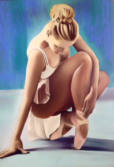 Peinture intitulée "ATTITUDE" par Brigitte Bouron, Œuvre d'art originale, Pastel