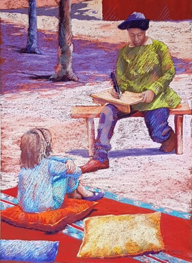 Peinture intitulée "Il Etait une Fois .…" par Brigitte Charles, Œuvre d'art originale