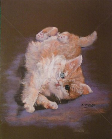Peinture intitulée "GUIZMO" par Brigitte Charles, Œuvre d'art originale, Huile