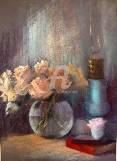 Peinture intitulée "LES ROSES" par Brigitte Charles, Œuvre d'art originale