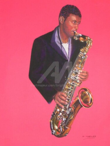 Peinture intitulée "So jazzy ! ..." par Brigitte Charles, Œuvre d'art originale, Huile