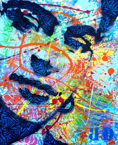 "The dreams of Frida…" başlıklı Tablo Brigitte Dravet tarafından, Orijinal sanat, Akrilik