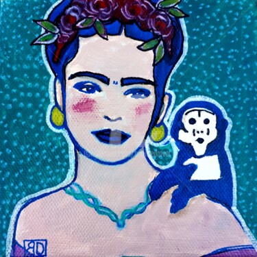 Peinture intitulée "Frida 9" par Brigitte Dravet, Œuvre d'art originale, Acrylique