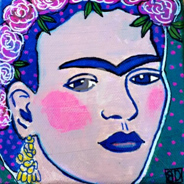 Painting titled "Frida 12" by Brigitte Dravet, Original Artwork, Acrylic