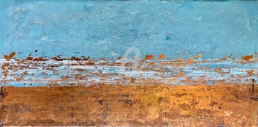 Pittura intitolato "L'escale" da Brigitte Dravet, Opera d'arte originale, Acrilico Montato su Telaio per barella in legno