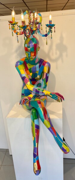 Sculpture titled "Freedom" by Brigitte Dravet, Original Artwork, Resin