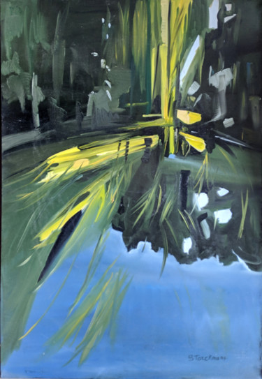 Pintura titulada "Reflet" por Brigitte Starckmann, Obra de arte original