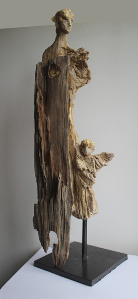 Sculpture intitulée "Promenade / walk" par Brigitt Fleury, Œuvre d'art originale, Céramique
