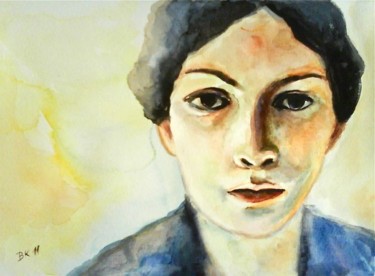 Malerei mit dem Titel "Portrait IV" von Brigitte Kohlhepp, Original-Kunstwerk