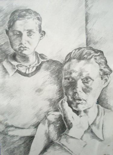 Malerei mit dem Titel "Portrait III" von Brigitte Kohlhepp, Original-Kunstwerk