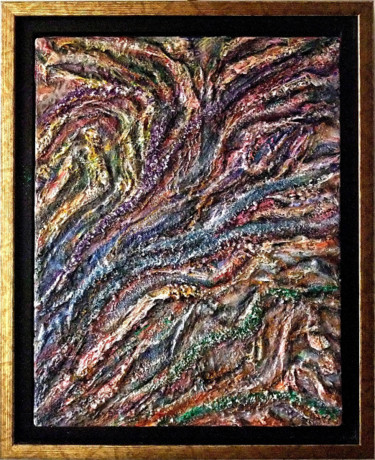 Картина под названием "Effet roche" - Jean-Jacques Briquet, Подлинное произведение искусства, Масло Установлен на Деревянная…