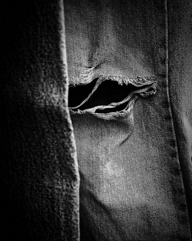 Well Worn Jeans. Photography titled "Well Worn Jeans." by Dave English, Original Art, Digital Photography