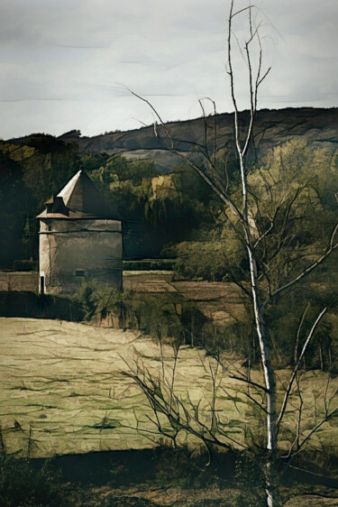 Photographie intitulée "Old Windmill." par Dave English, Œuvre d'art originale, Photographie numérique