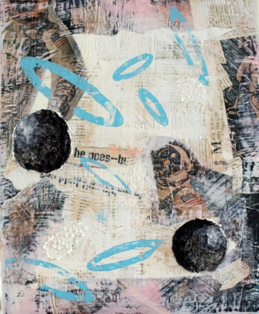 Malarstwo zatytułowany „Moon Rings” autorstwa Brittany Ellis, Oryginalna praca, Akryl