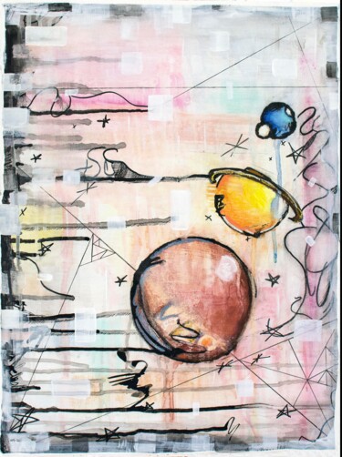 Pittura intitolato "Space Odessey" da Brittany Ellis, Opera d'arte originale, Acrilico