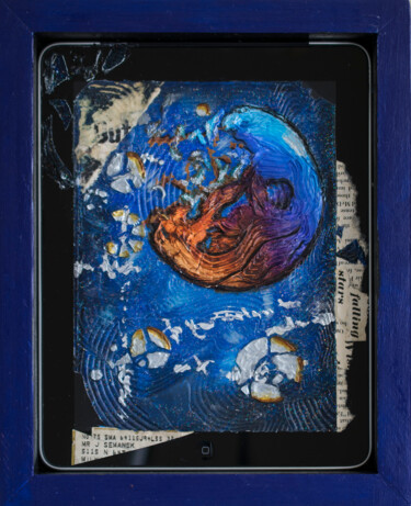 Malarstwo zatytułowany „Outed Pluto” autorstwa Brittany Ellis, Oryginalna praca, Akryl