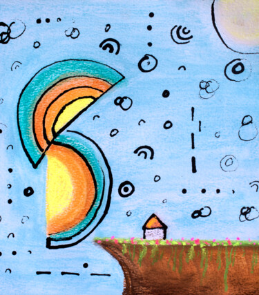 bottom of a rainbow Painting titled "bottom of a rainbow" by Brittany Ellis, Original Art, Acrylic