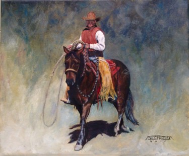 Painting titled ""Chet"" by Brock Holbrook, Original Artwork, Oil