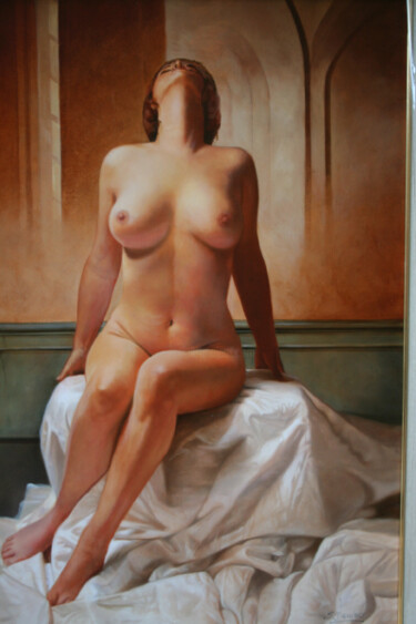 Peinture intitulée "nus" par Serge Broeders, Œuvre d'art originale, Huile