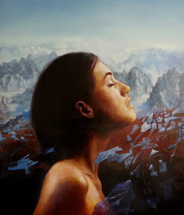Peinture intitulée "le rêve" par Serge Broeders, Œuvre d'art originale