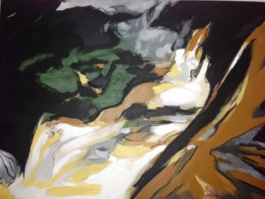 Painting titled "Iguazu" by Anne Broitman, Original Artwork, Acrylic