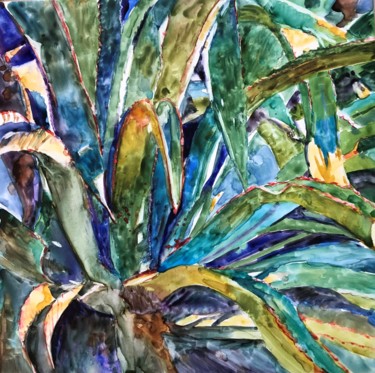 Pintura intitulada "Tropics" por Bronwen Jones, Obras de arte originais, Aquarela