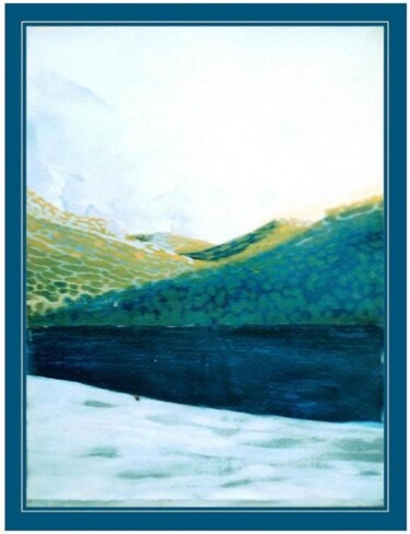 Peinture intitulée "Moreton Island Lago…" par Brook Renwick, Œuvre d'art originale