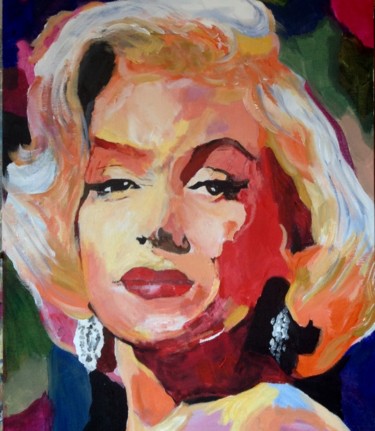 Painting titled "Love, Marilyn" by Broonzy, Original Artwork, Acrylic