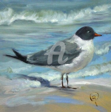 Painting titled "It’s My Tern" by B.Rossitto, Original Artwork, Oil