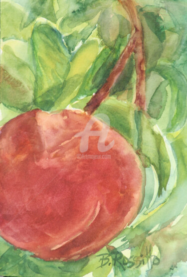 Painting titled "Peachy Keen" by B.Rossitto, Original Artwork, Oil