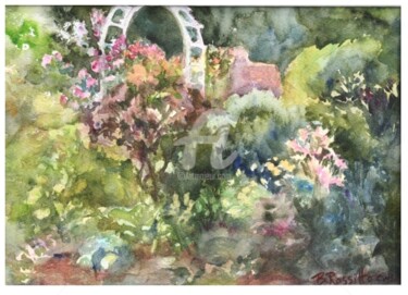 Pittura intitolato "Welcome to my Garden" da B.Rossitto, Opera d'arte originale, Olio