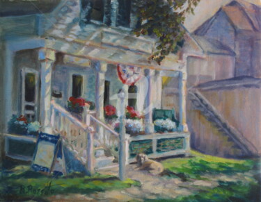 Painting titled "Waiting for my Best…" by B.Rossitto, Original Artwork, Oil