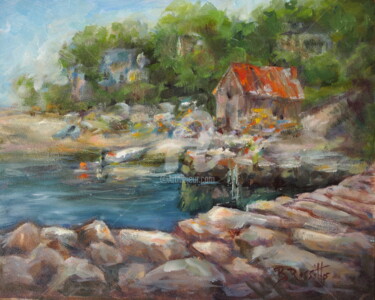 Картина под названием "Lanes Cove Lobster…" - B.Rossitto, Подлинное произведение искусства, Масло