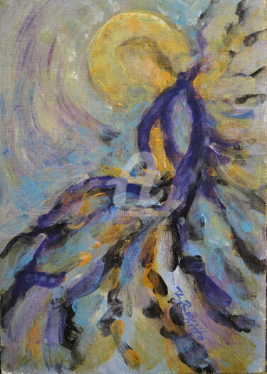 Painting titled "Angelic Muse II" by B.Rossitto, Original Artwork, Acrylic