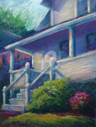 Painting titled "The Porch" by B.Rossitto, Original Artwork, Pastel