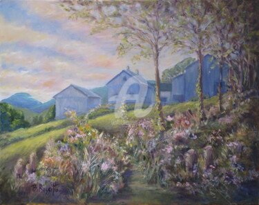 Painting titled "Then the Sky Cleared" by B.Rossitto, Original Artwork, Oil