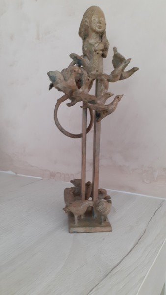 Sculpture intitulée "TOTEM 2" par Eric Brouwers, Œuvre d'art originale, Bronze