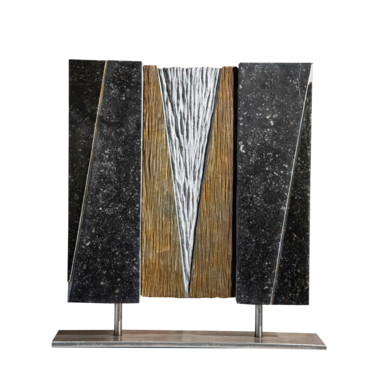 Contraste Géométrique Sculpture intitulée "Contraste Géométriq…" par Bruce Clicq, Œuvre d'art originale, Pierre