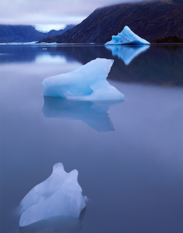 Photography titled "A Trio of Icebergs,…" by Bruce Herman, Original Artwork, Manipulated Photography