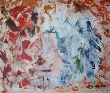 Peinture intitulée "ANDALOUSE" par Jacqueline Dobrugi, Œuvre d'art originale, Huile